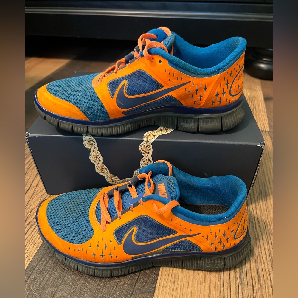 Nike ID Free Runs 3 - Women’s 8.5 - Orange and Blue